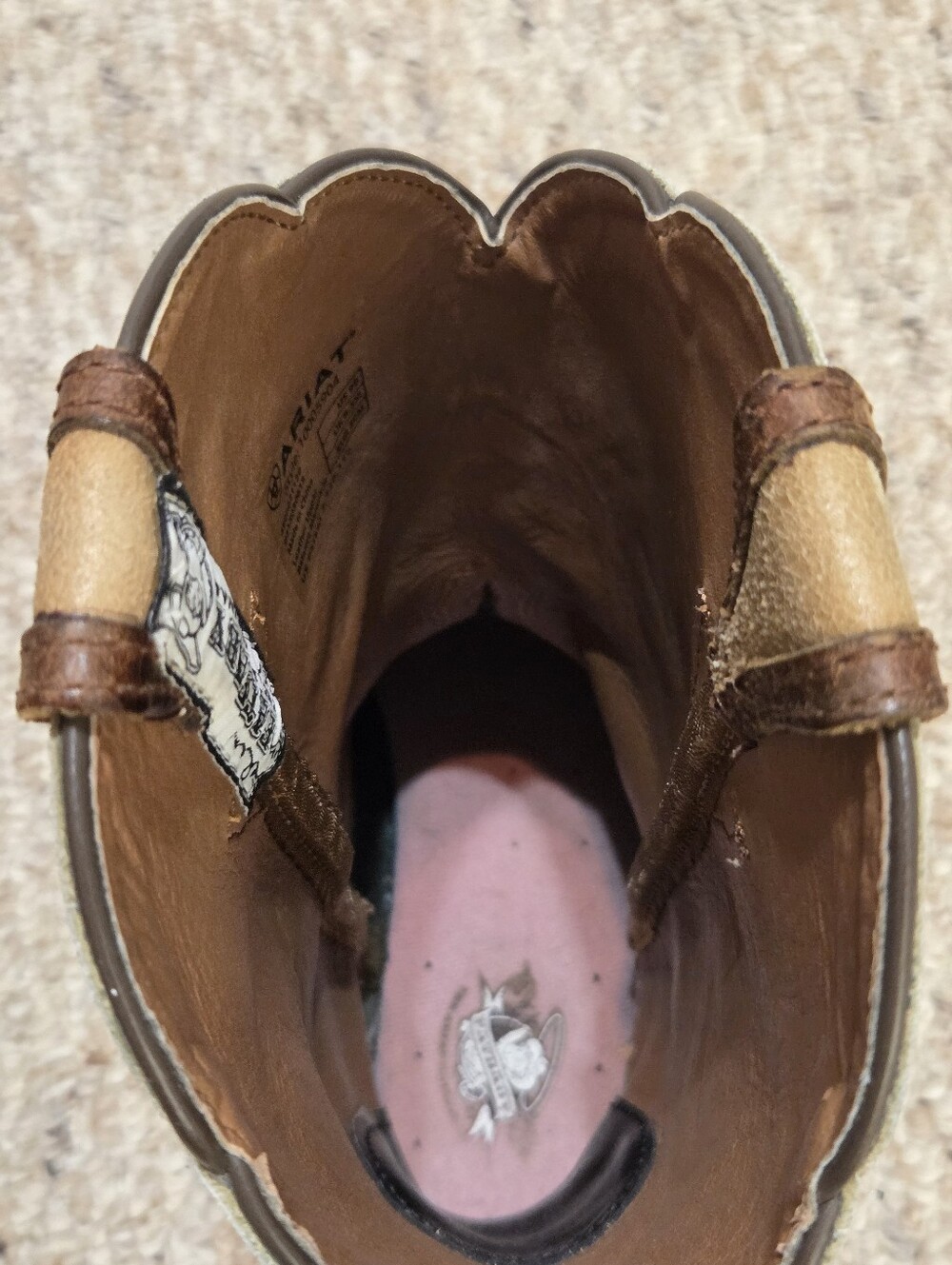 Women's Ariat Fatbaby Boots Size 9B - Picture 12 of 16